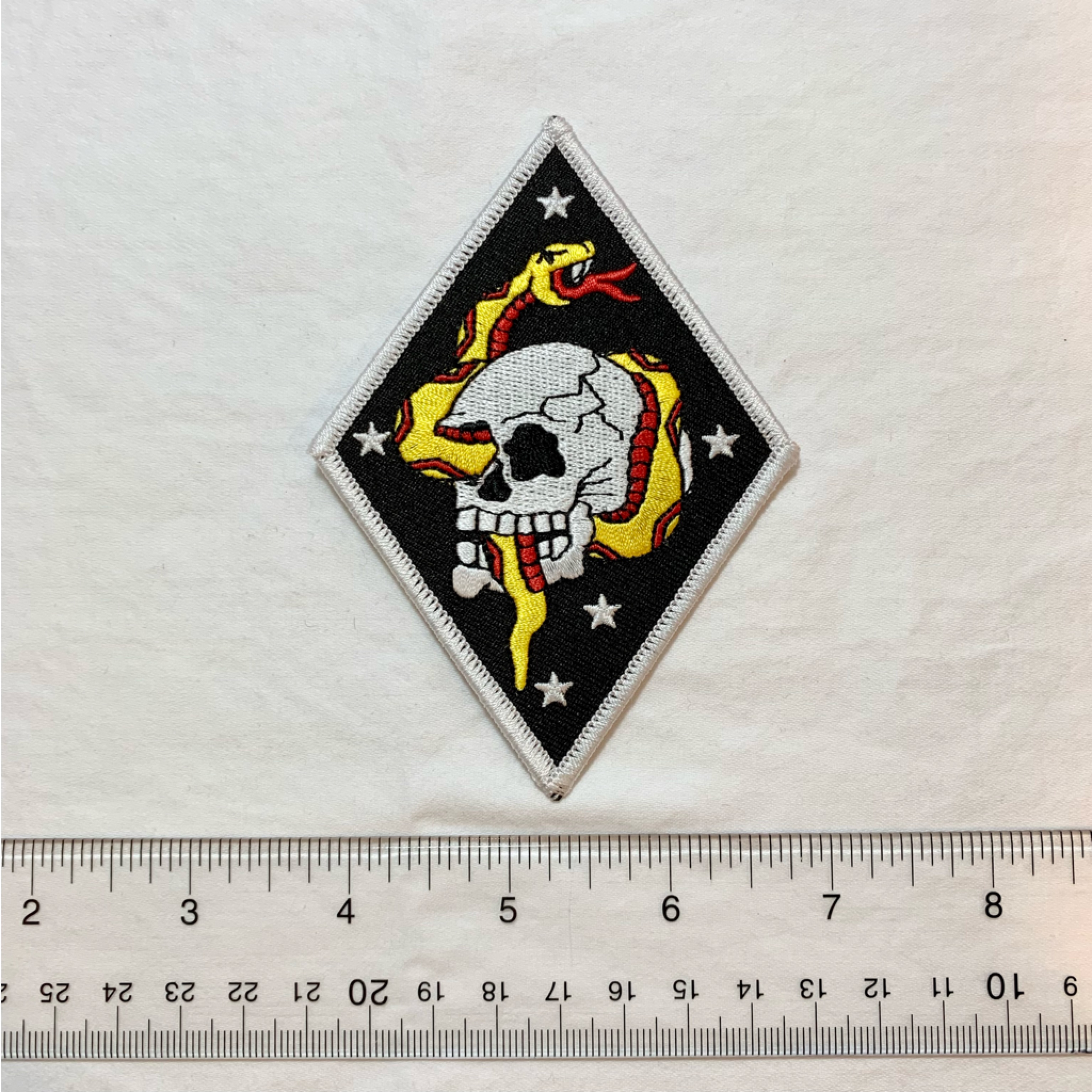 Snake And Skull Sew On Patch